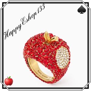 ♠️🍎kate spade ♠️ Apple Of My Eye Pave Cocktail Ring